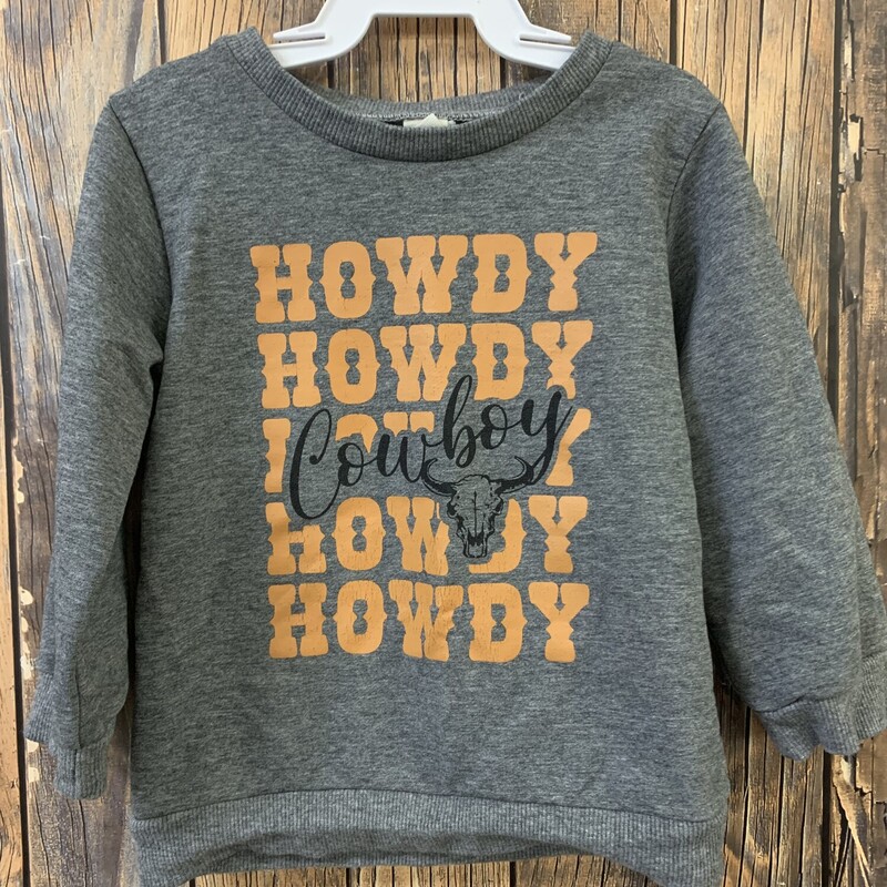 Howdy Sweatshirt, Size: 3T