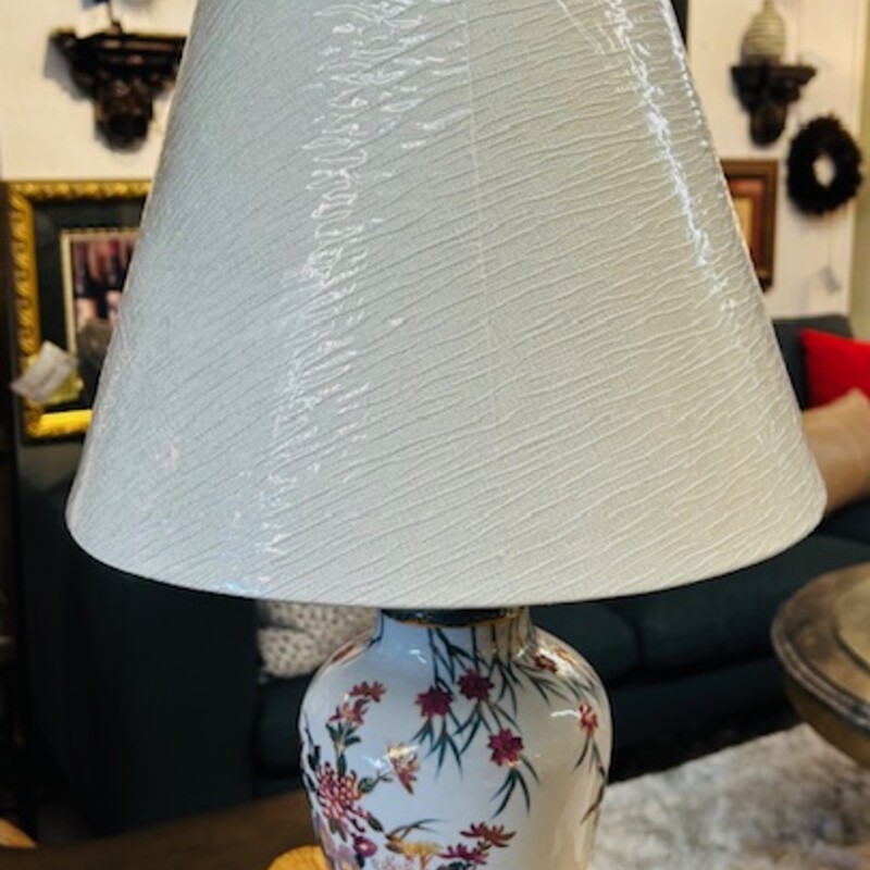 Floral Ginger Jar Lamp