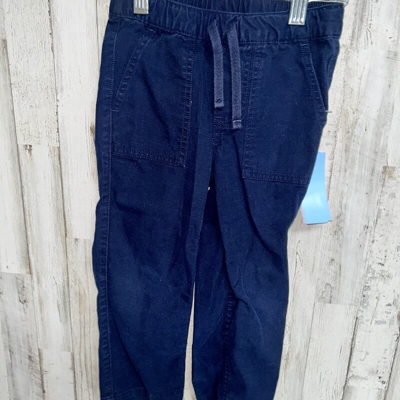 3 Navy Drawstring Pants, Navy, Size: Boy 2T-4T