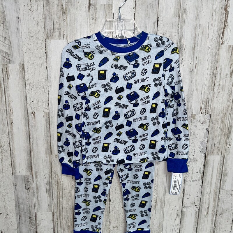 3T 2pc Blue Game Over Pjs