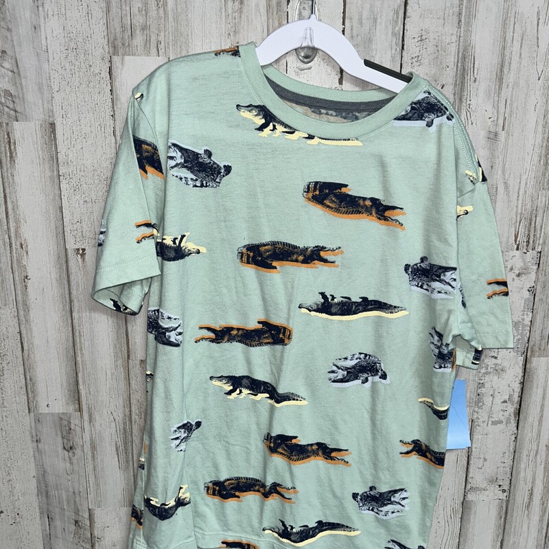 10/12 Mint Gator Tee, Green, Size: Boy 10 Up