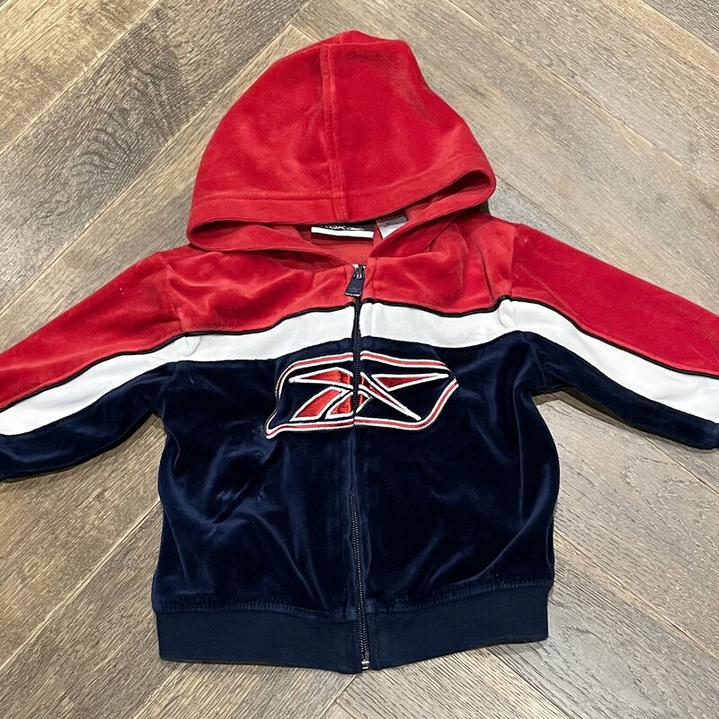 Rbk Velour Zip Hoodie