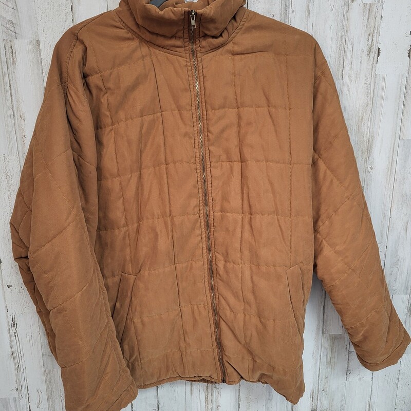 M Tan Quilted Jacket