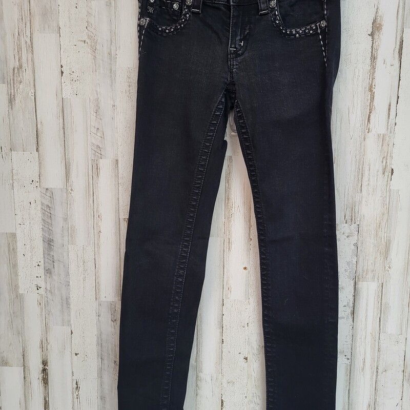 Sz28 Black Skinny Jeans, Blue, Size: Ladies M