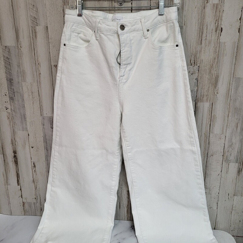 Sz13 White Wide Leg Jeans