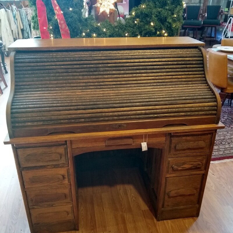 Antq Oak Rolltop Desk