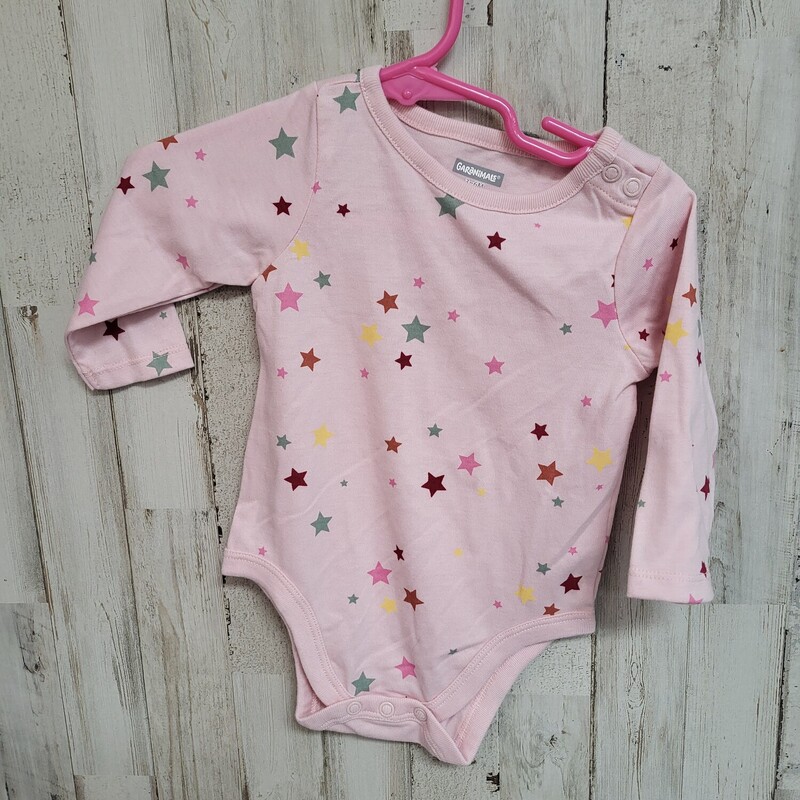 3/6M Pink Star Onesie