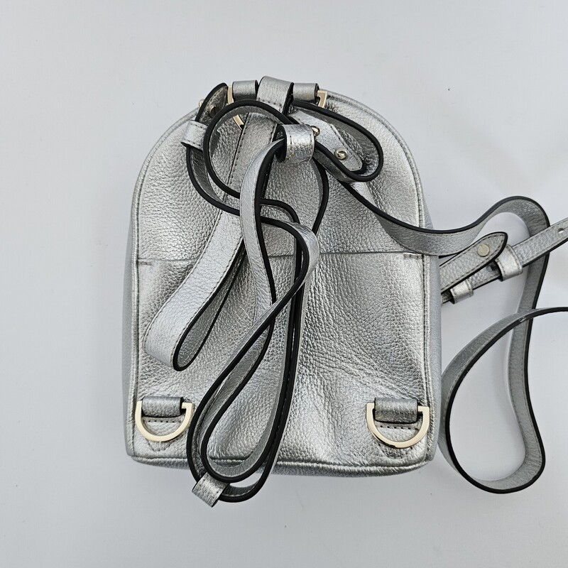 Henri Bendel, Silver, Size: Backpack