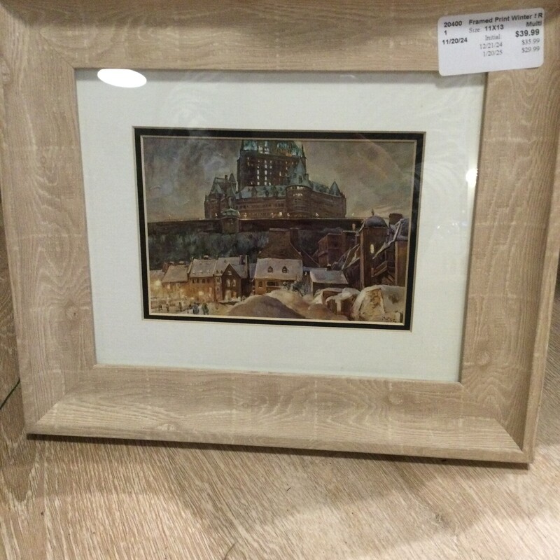 Framed Print Winter Scene