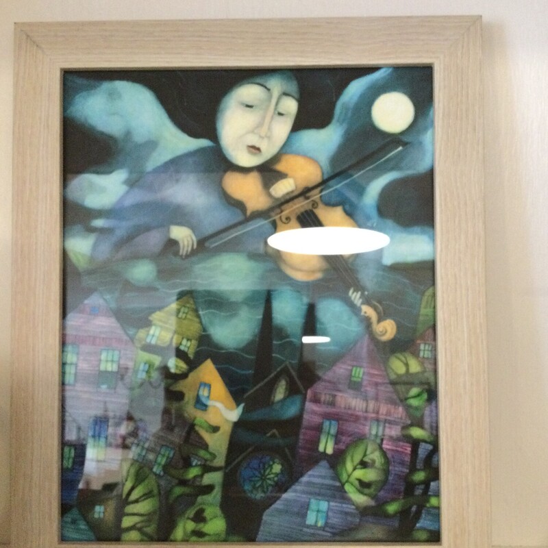 Framed Print Violinist In