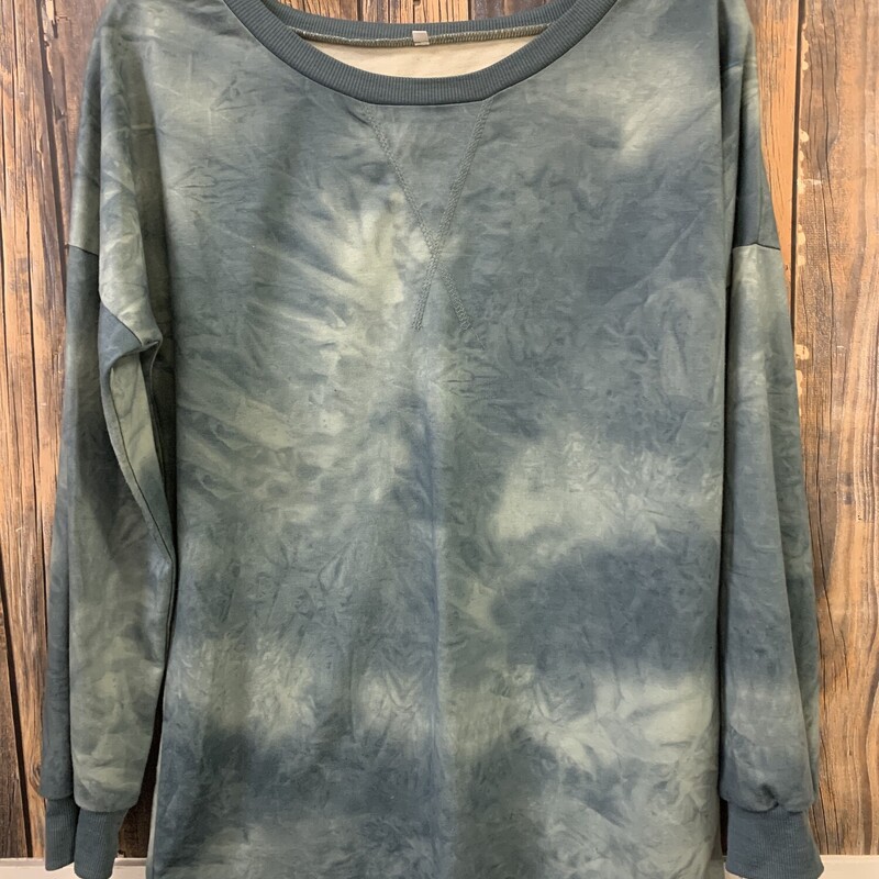 Dark Green White Tie Dye