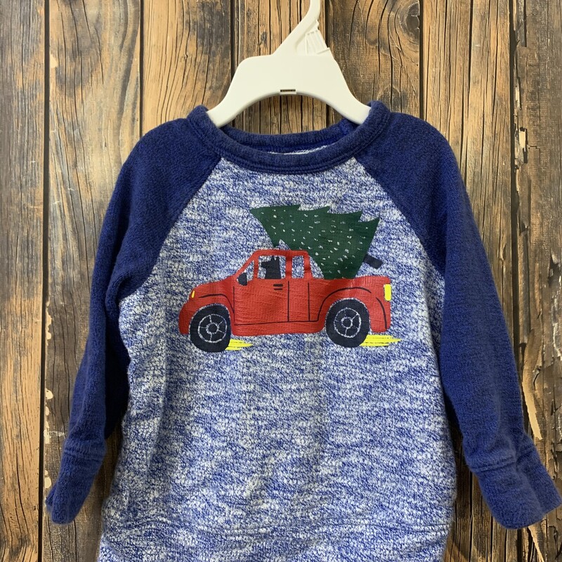 Blue Tree Truck Shirt, Size: 18-24m