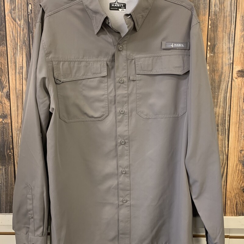 Gray Habit Outdoors Shirt, Size: M