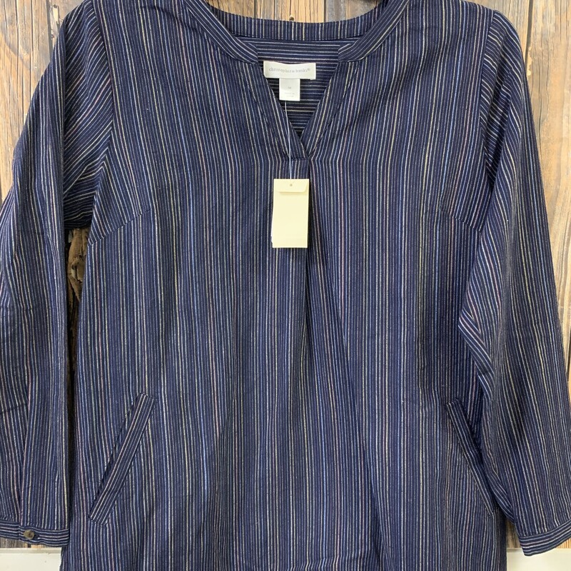 NWT Blue Striped Shirt, Size: M