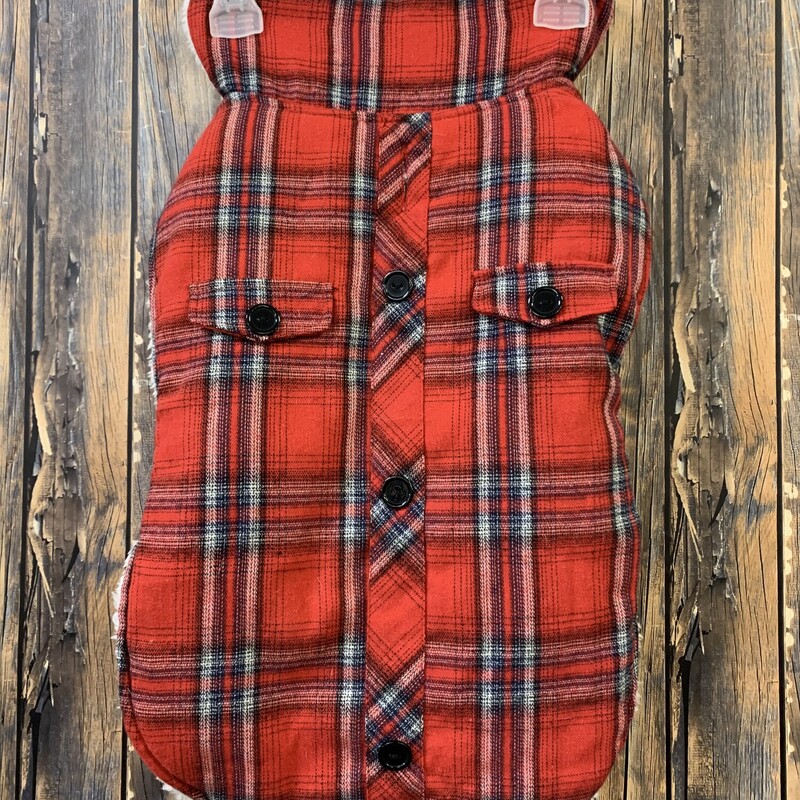 Red Plaid Dog Coat