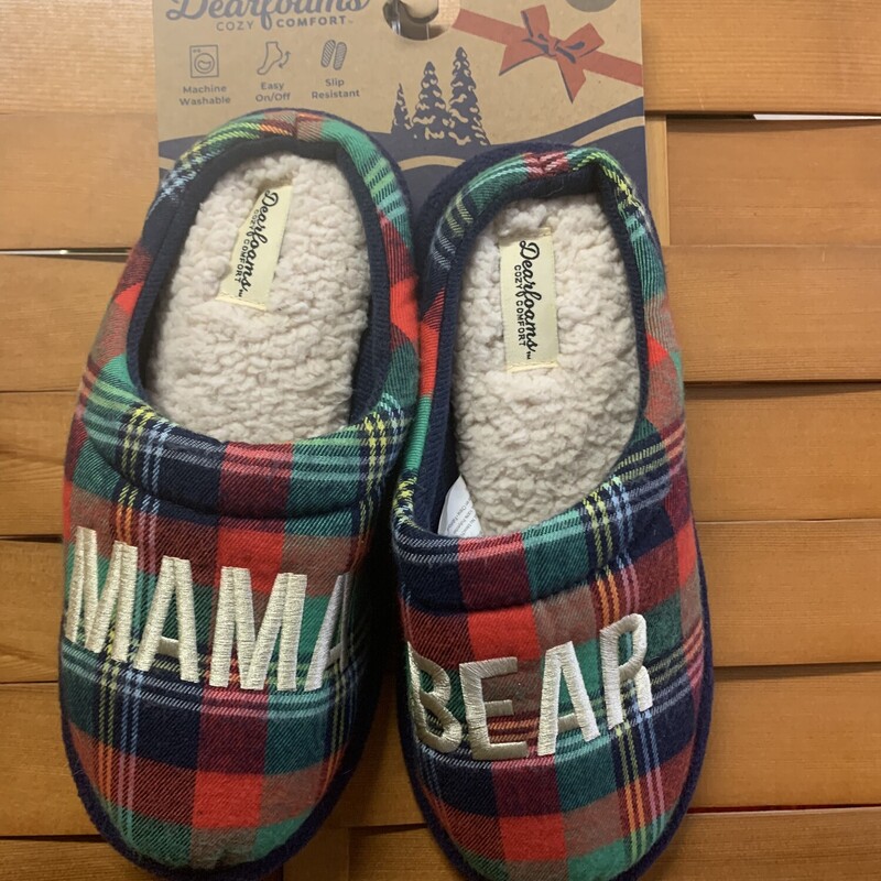 NWT Mama Bear Houseshoes, Size: S 5-6