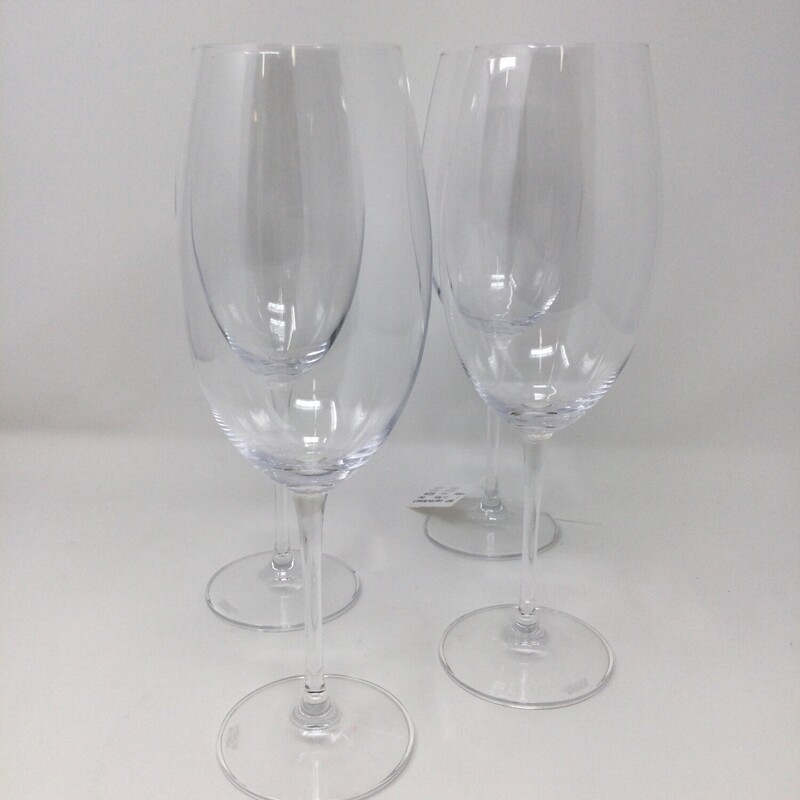 Large Wine Stemware, Clear