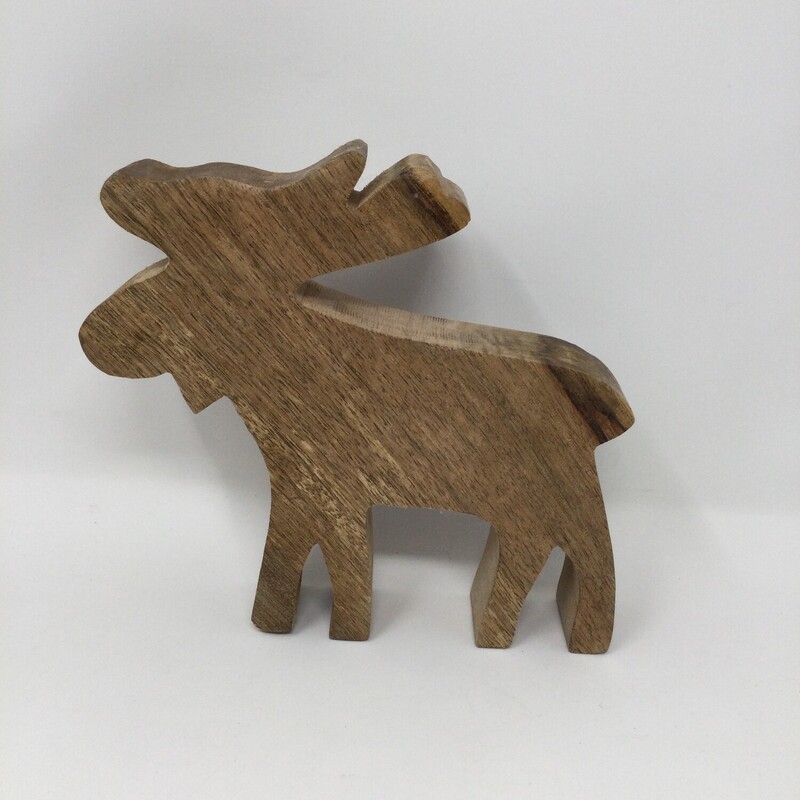 Wooden Moose, Bro, Size: 7in