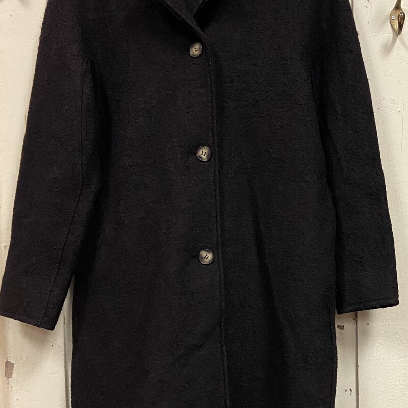 COS Blk Wool Coat