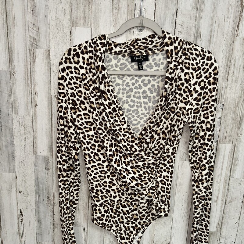 M Tan Leopard Bodysuit