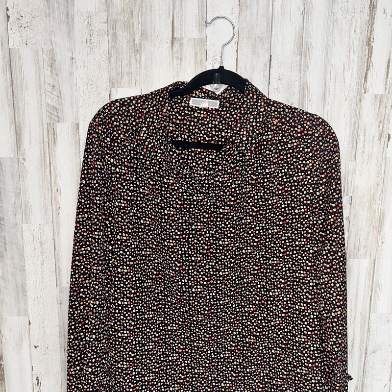 M Black Spotted Blouse