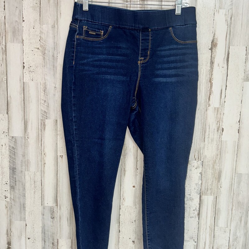 Sz10 Pull On Skinny Crop, Blue, Size: Ladies L