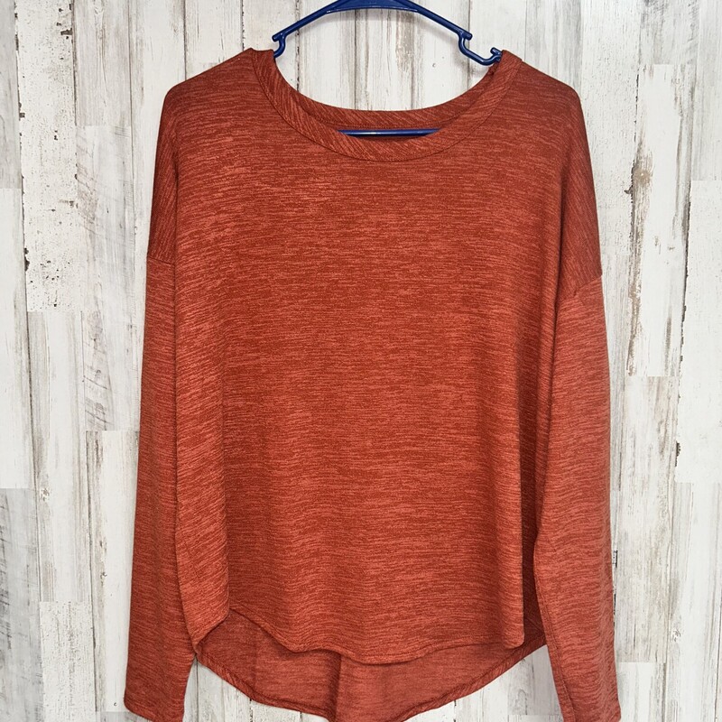 M Rust Knit Top, Orange, Size: Ladies M