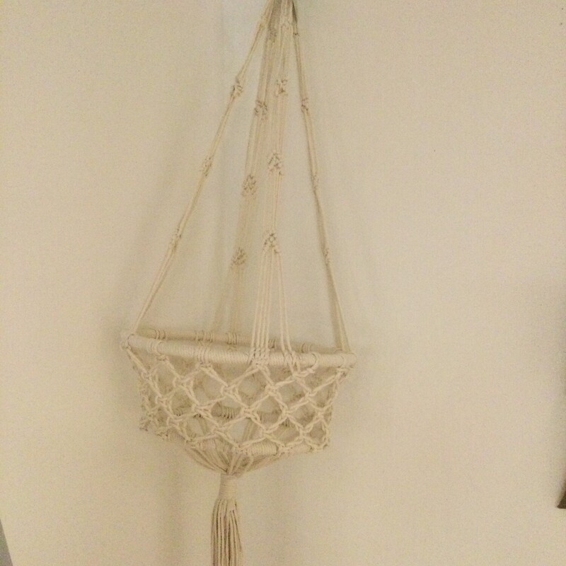 Macrame Planter Holder,
Cream