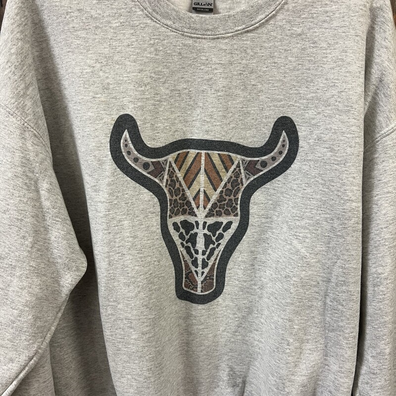 Gray Bull Sweatshirt