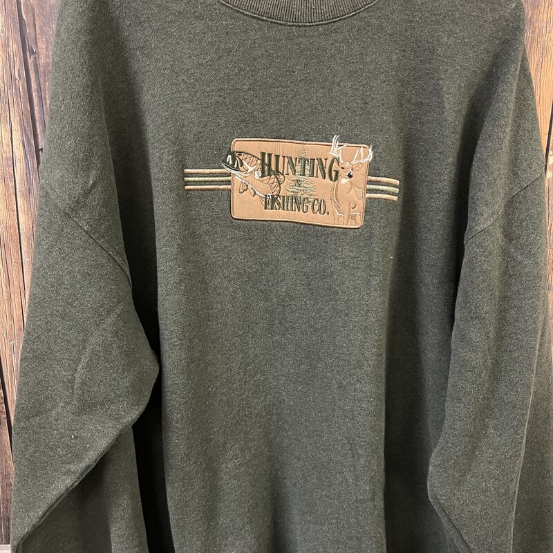 Green Hunting Sweatshirt