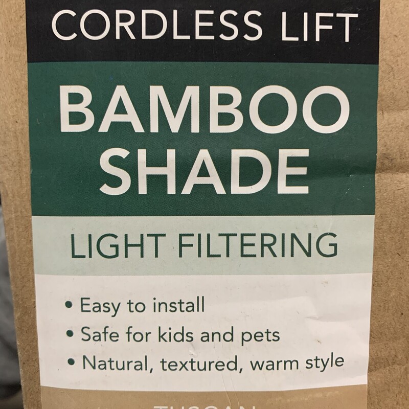 Bamboo Shade Cordless Lif