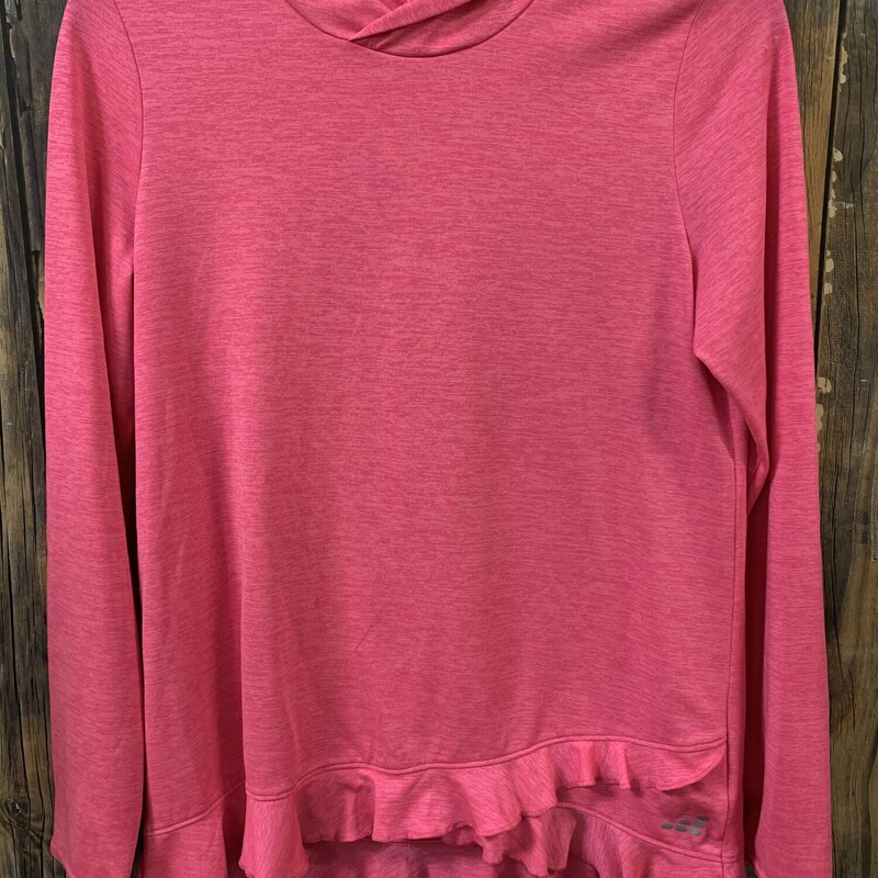 Pink Ruffle Bottom Hoodie