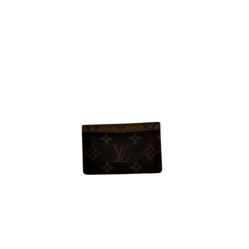 Louis Vuitton Card Holder Reverse<br />
<br />
Dimensions:<br />
4.3 x 2.8 inches<br />
(Length x Height)<br />
<br />
Date Code:<br />
SP2280<br />
<br />
Card slots a bit stretched out. In overall great condition.<br />
<br />
Comes with original dust bag and box.