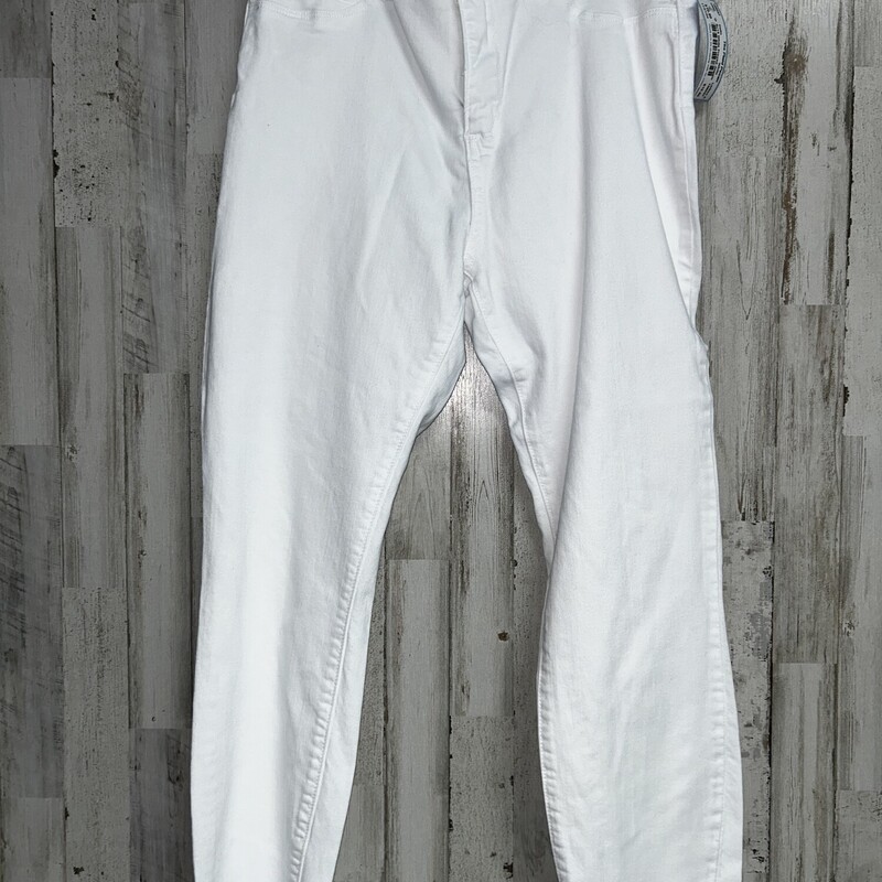 Sz13 White Frayed Jegging, White, Size: Ladies XL