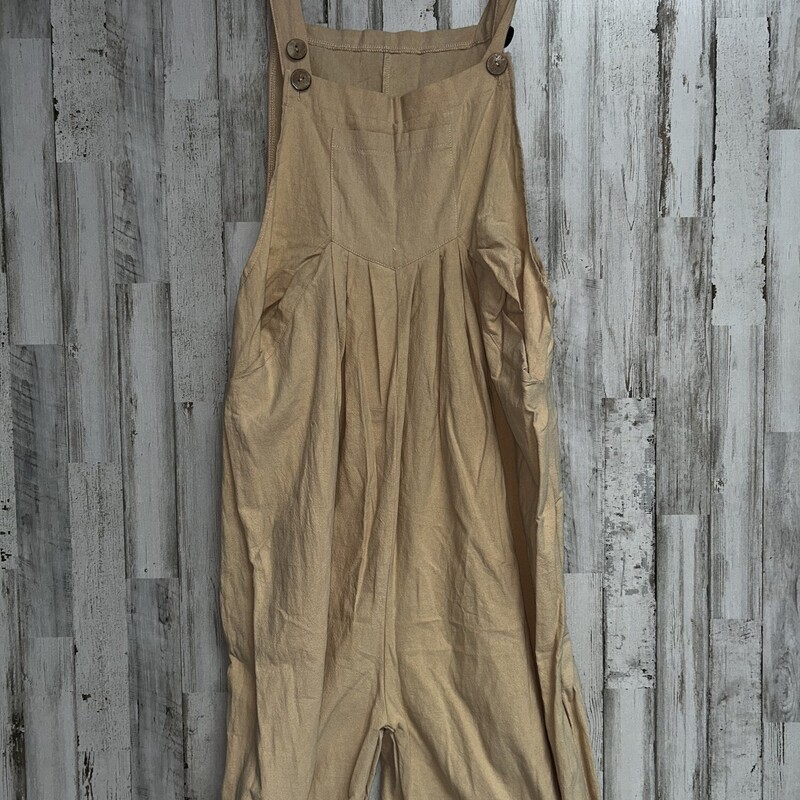 XL Tan Button Overall