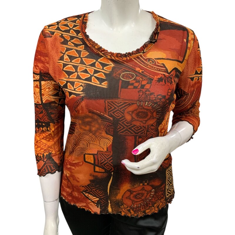 Picadilly Top LS, Multi, Size: L