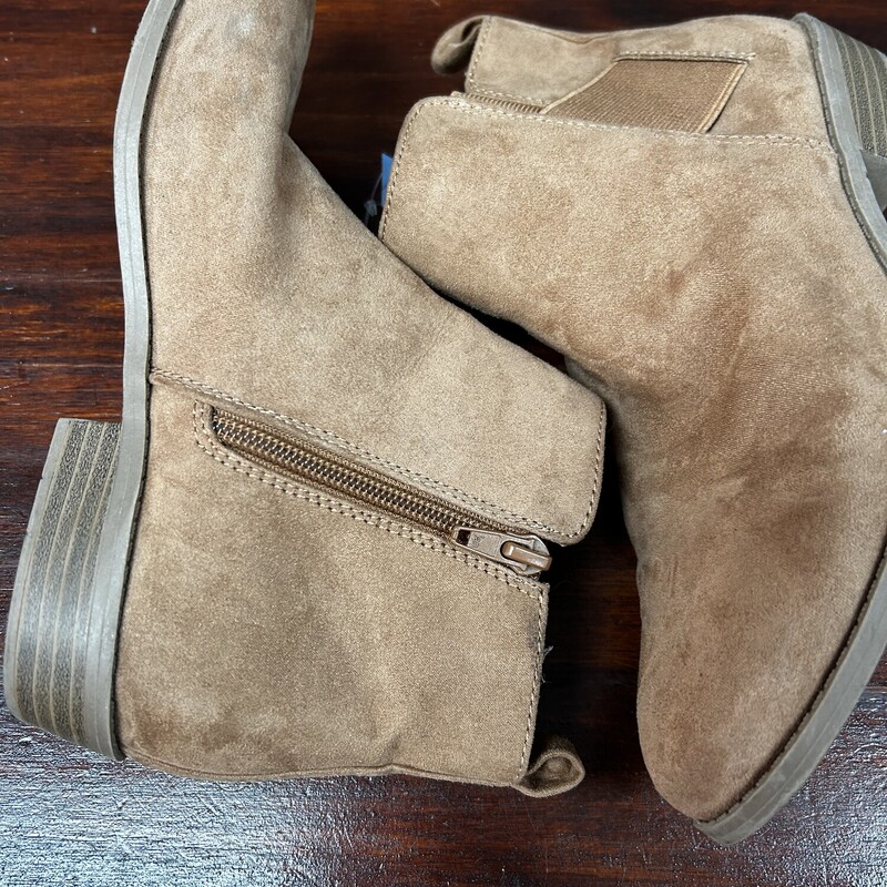 Y4 Tan Suede Booties