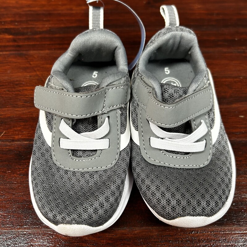 5 Grey Velcro Sneakers