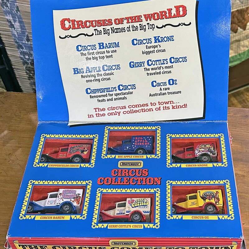 Circus Matchbox Set