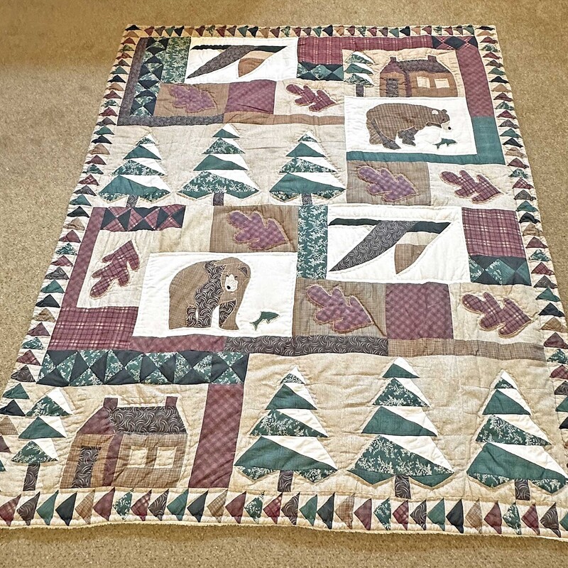 Forest/Bears Quilt 48x60