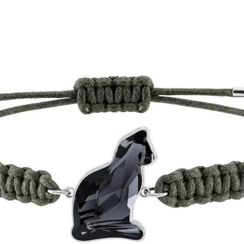 Swarovski Black Cat Bracelet
Gray and Black
Size: 4 Diameter