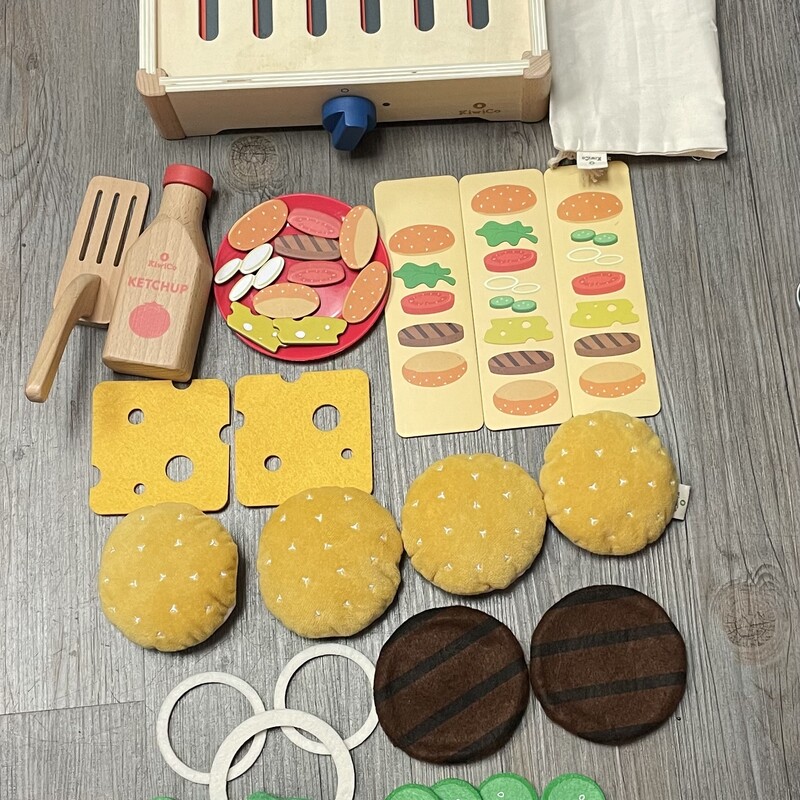 Kiwico Build A Burger, Multi, Size: Pre-owned
Missing AS IS Missing 1Onion Ring ,Magnetic Board