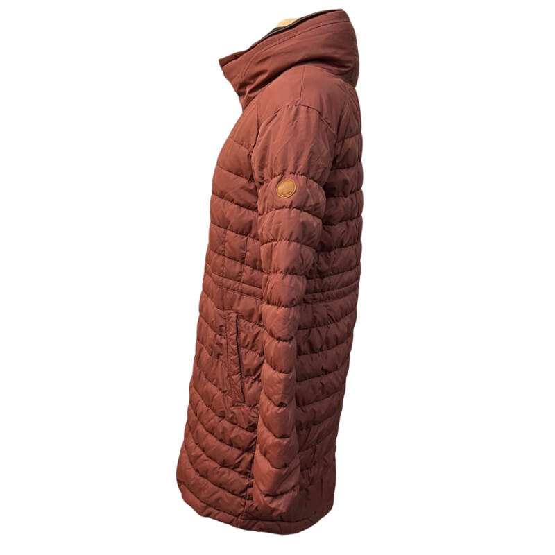 New Bench Succinct Quilted Jacket
Thinsulate Filling
Zip In Hood
Color: Clay
Size: Small