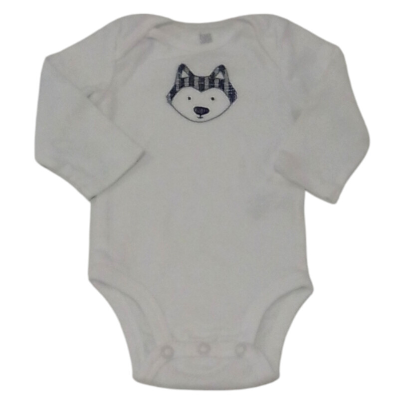 Long Sleeve Onesie: Wolf