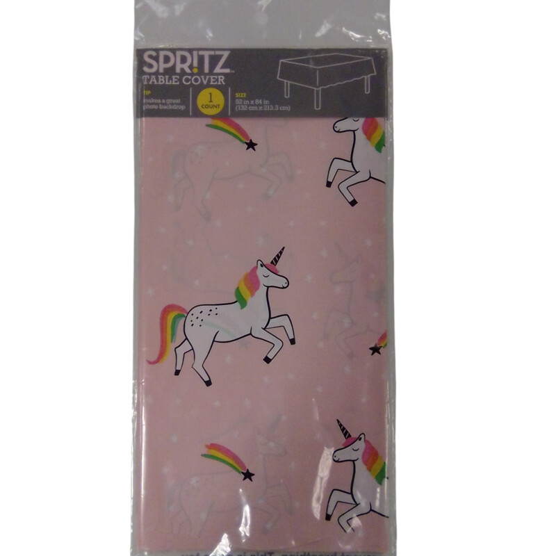 Pink Unicorn Table Cover