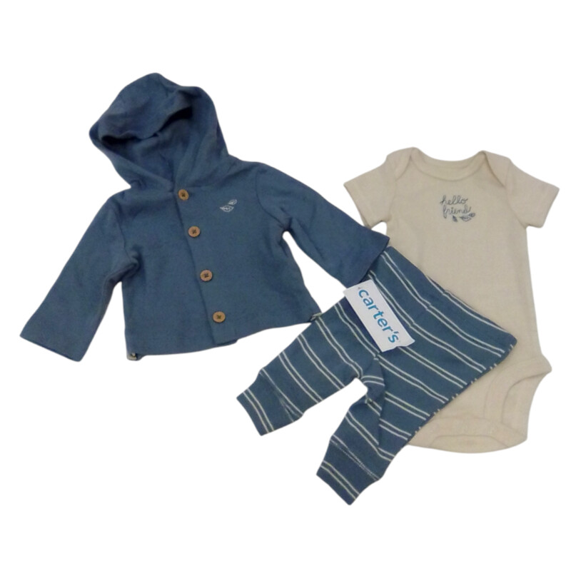 3pc Set: Blue/Tan/Grey, Boy, Size: NB

Located at Pipsqueak Resale Boutique inside the Vancouver Mall, Suite 230, (upstairs between Round 1 and Golds Gym) or online at: #pipsqueakresale

All items are photographed prior to being steamed. Cross posted, items are located at #PipsqueakResaleBoutique, payments accepted: cash, paypal & credit cards. Any flaws will be described in the comments. More pictures available with link above. Local pick up available at the #VancouverMall, tax will be added (not included in price), shipping available (not included in price, *Clothing, shoes, books & DVDs for $6.99; please contact regarding shipment of toys or other larger items), item can be placed on hold with communication, message with any questions. Join Pipsqueak Resale - Online to see all the new items! Follow us on IG @pipsqueakresale & Thanks for looking! Due to the nature of consignment, any known flaws will be described; ALL SHIPPED SALES ARE FINAL. All items are currently located inside Pipsqueak Resale Boutique as a store front items purchased on location before items are prepared for shipment will be refunded.

#resalerocks #pipsqueakresale #shopvanmall #vancouverwa #portland #reusereducerecycle #fashiononabudget #chooseused #consignment #savemoney #shoplocal #weship  #shopvanmall #vancouvermall #vancouver #vancouverwashington #keepusopen #shoplocalonline #resale #resaleboutique #mommyandme #minime #fashion #reseller #usedclothing #usedtoys #secondhand #consign #store #clothes #womensclothes #kidsclothes #shopvancouvermall