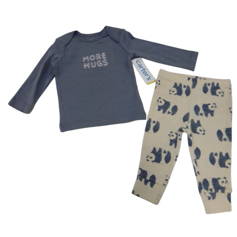 2pc Ls Onesie/Pants: Bear