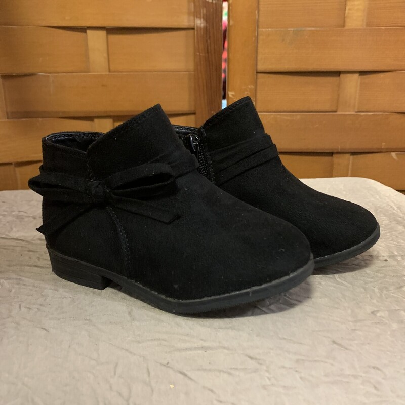 Black Bow Boots, Size: 8K