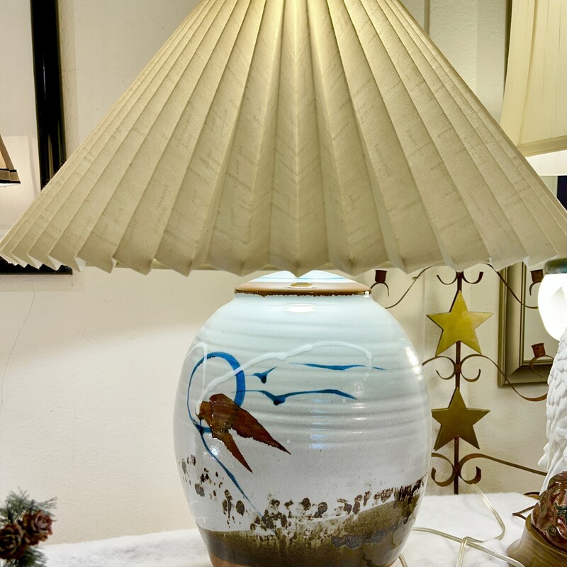 Lamp Table Gary Timinsky, Pottery, Size: 27 Tall