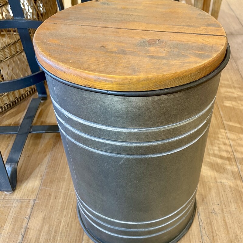 Stool With Wooden Lid